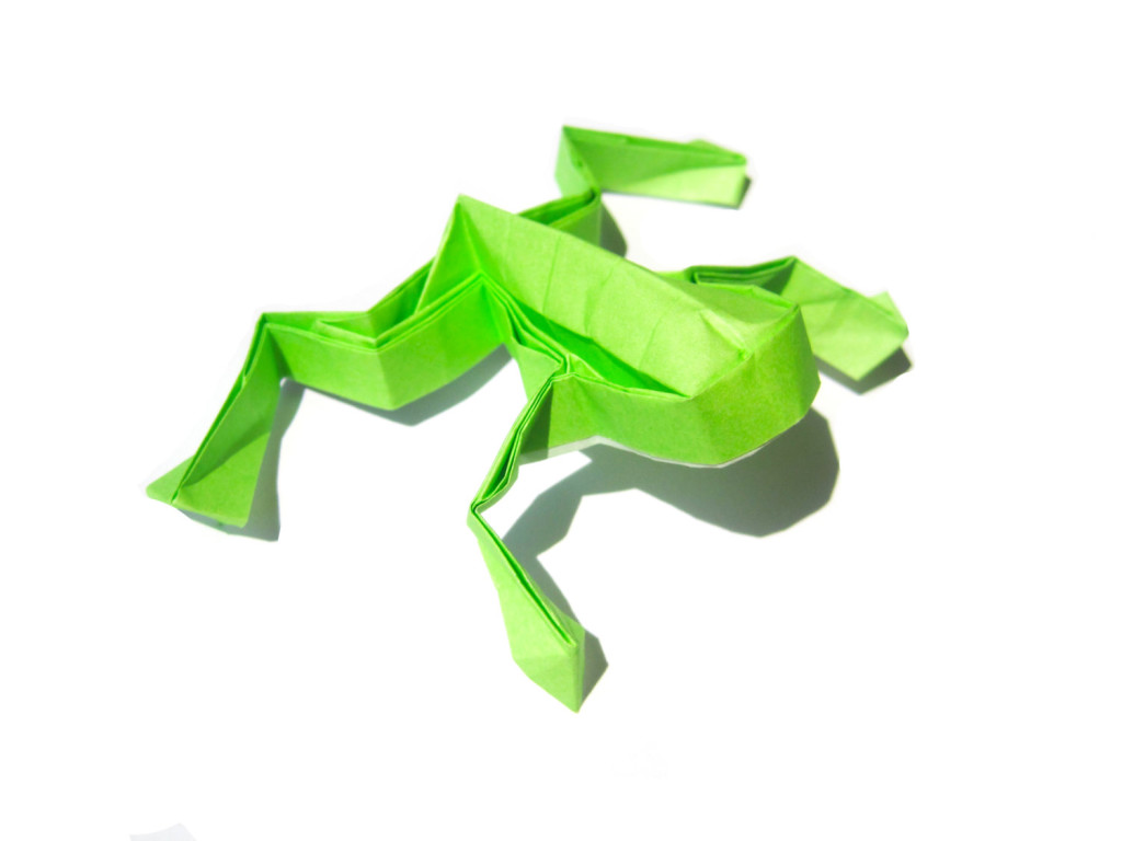 Origami Frog – Graceincrease Custom Origami Art