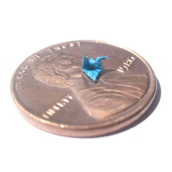 miniature origami crane