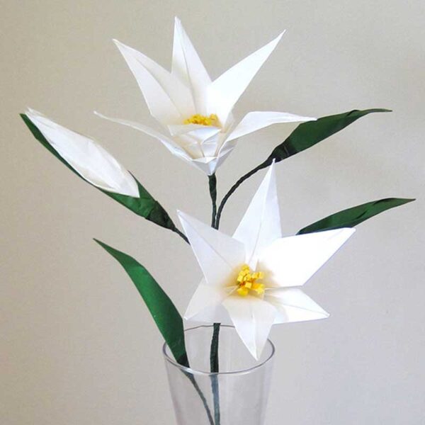 origami easter lily