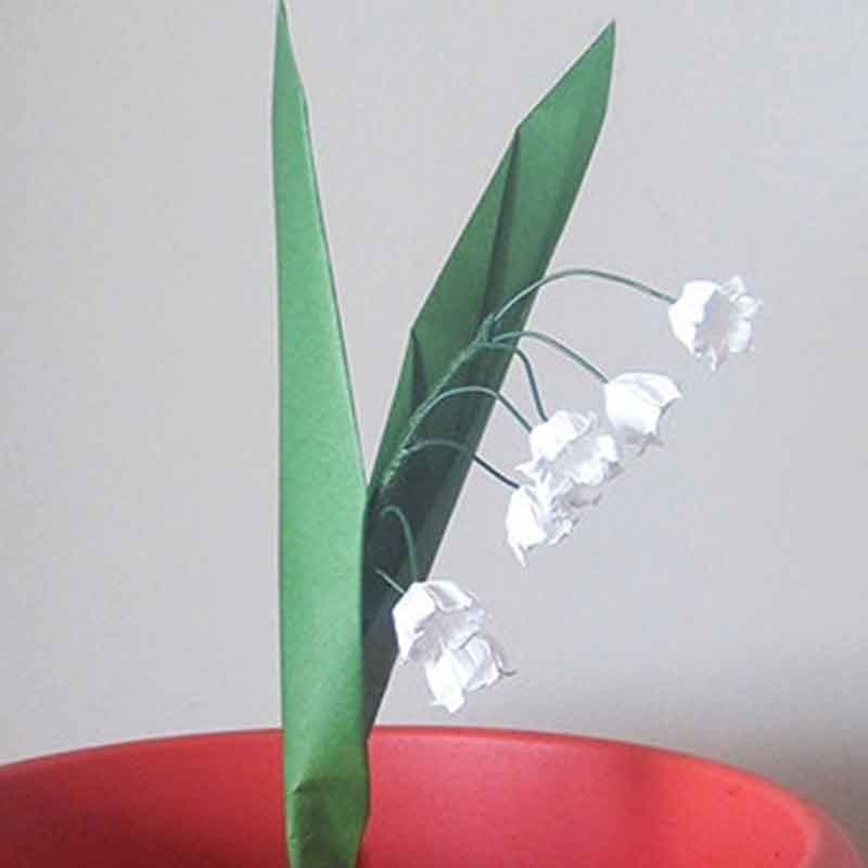 Origami Lily of the Valley – Graceincrease Custom Origami Art