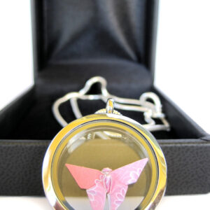 origami butterfly necklace
