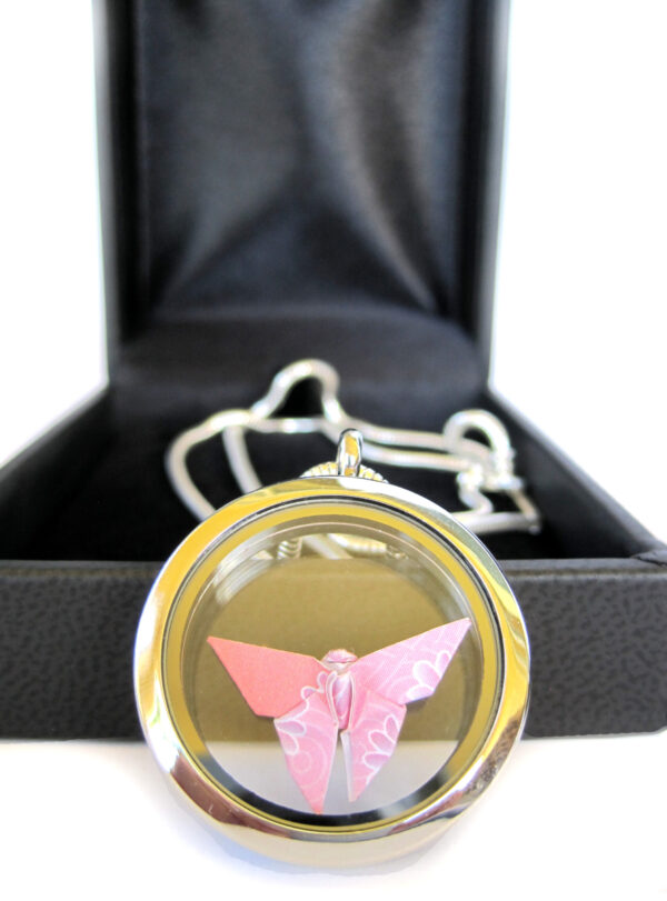 origami butterfly necklace
