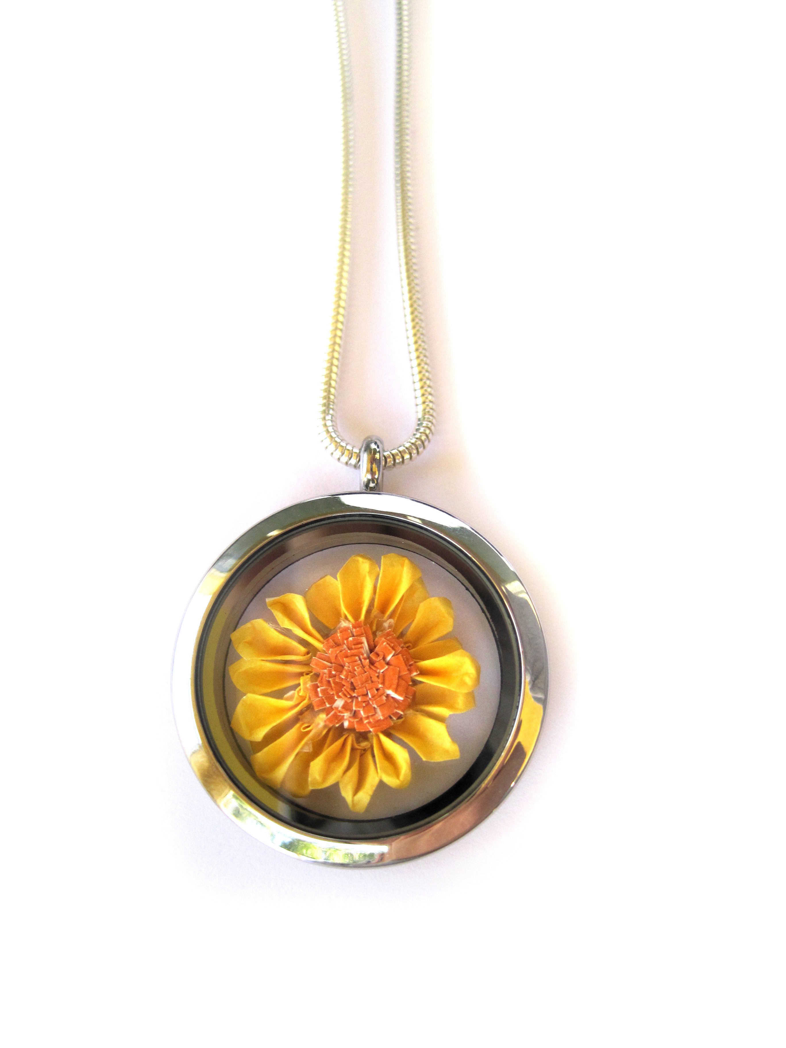 sunflower necklace