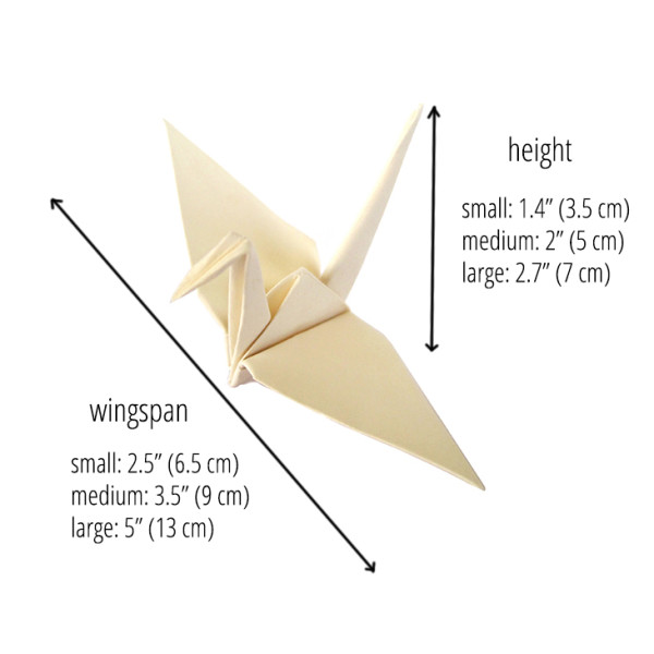 Paper Origami Crane , Green