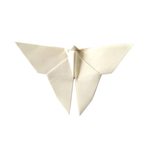 ivory origami paper butterfly