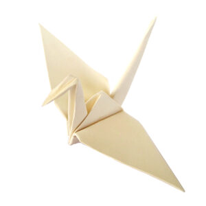 Ivory Origami Paper Crane
