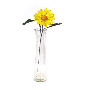 Origami Daisy Gift in Wooden Box Vase